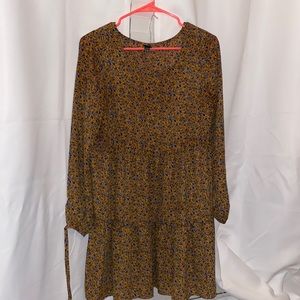 floral long sleeve dress